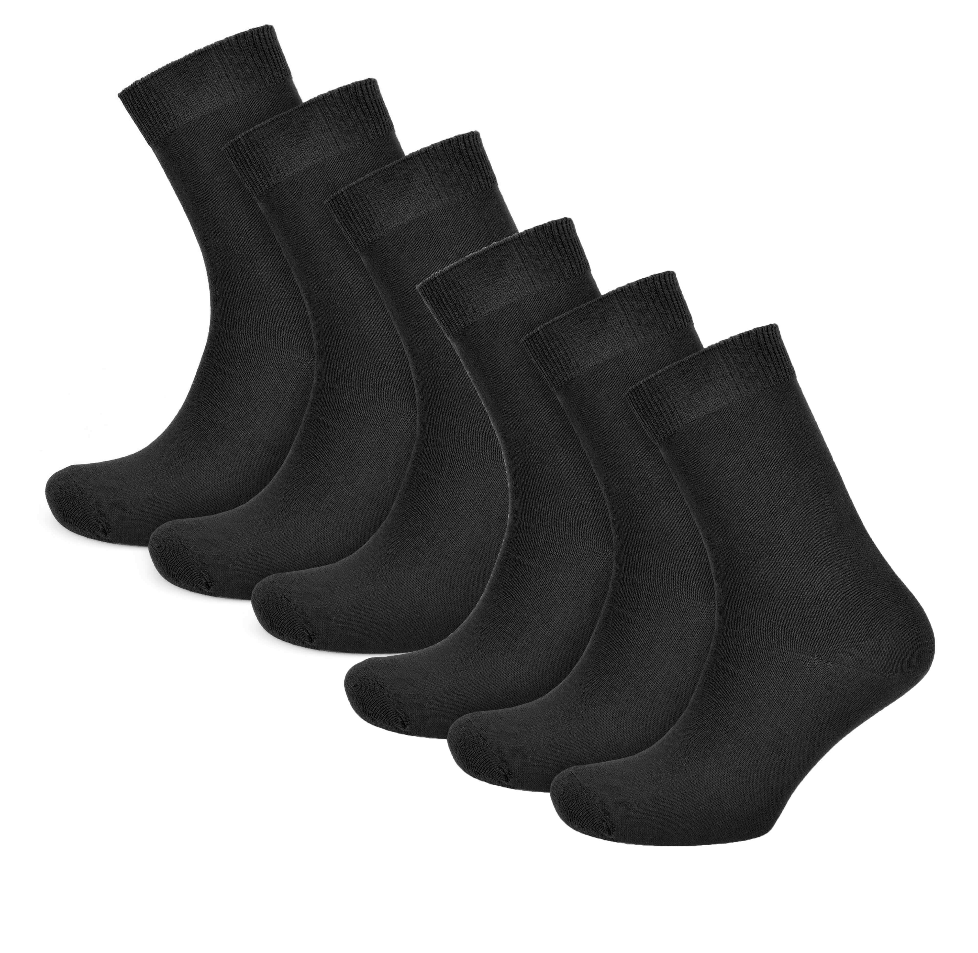 Women's Cotton Rich Socks 6 Pairs UK Size 4-7 Breathable Durable