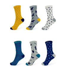 Women's Cotton Rich Socks 6 Pairs UK Size 4-7 Breathable Durable