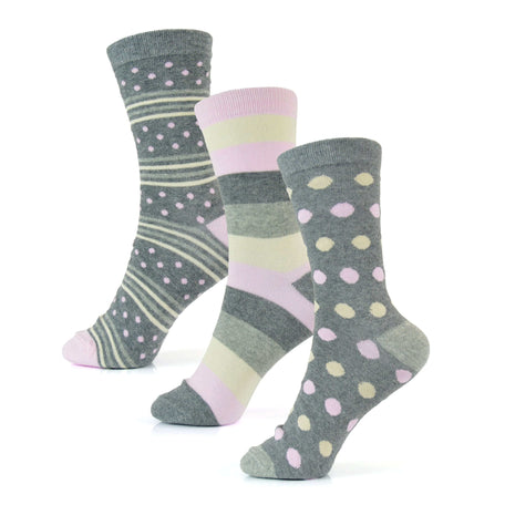 Women's Cotton Rich Socks 6 Pairs UK Size 4-7 Breathable Durable