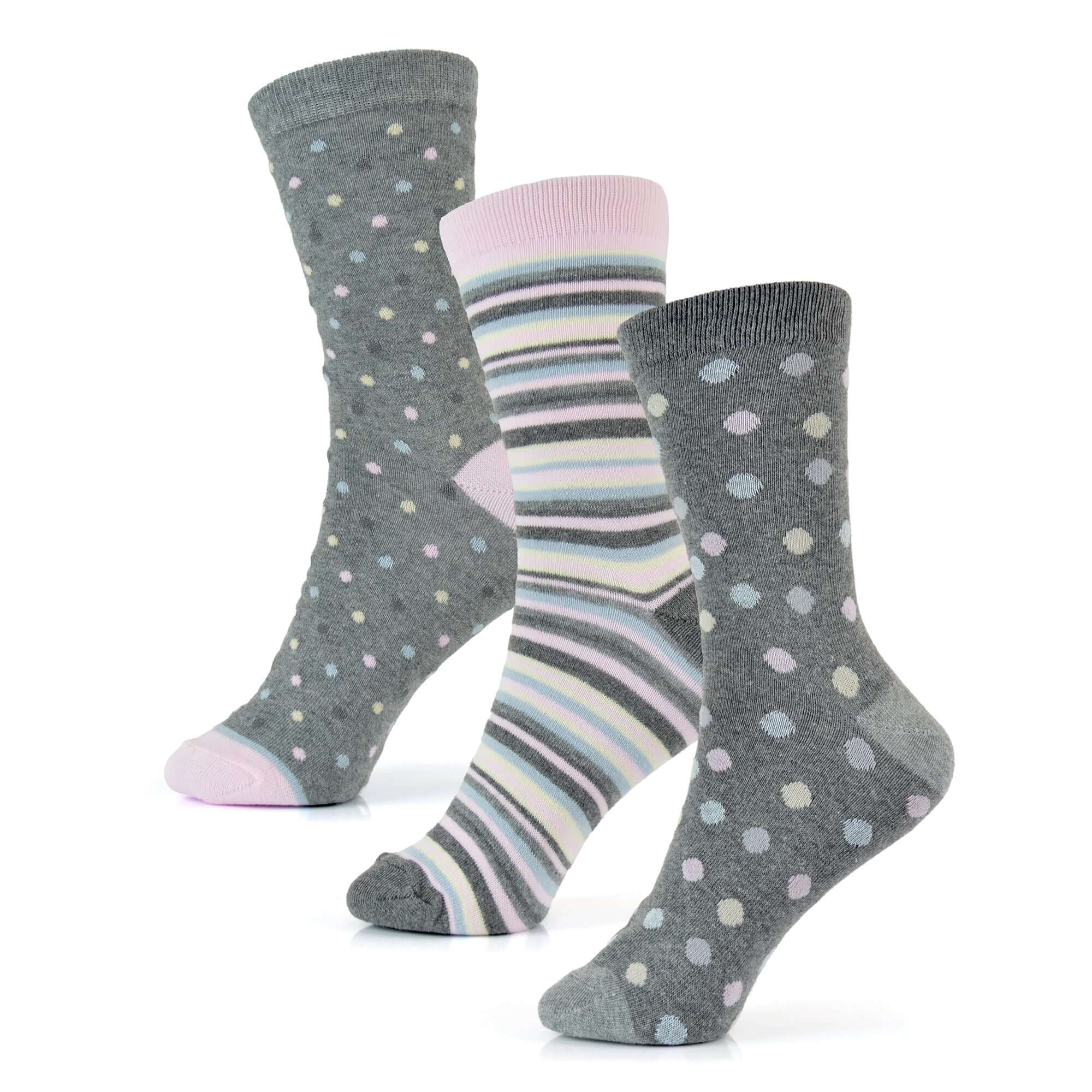 Women's Cotton Rich Socks 6 Pairs UK Size 4-7 Breathable Durable