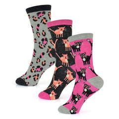 Women's Cotton Rich Socks 6 Pairs UK Size 4-7 Breathable Durable