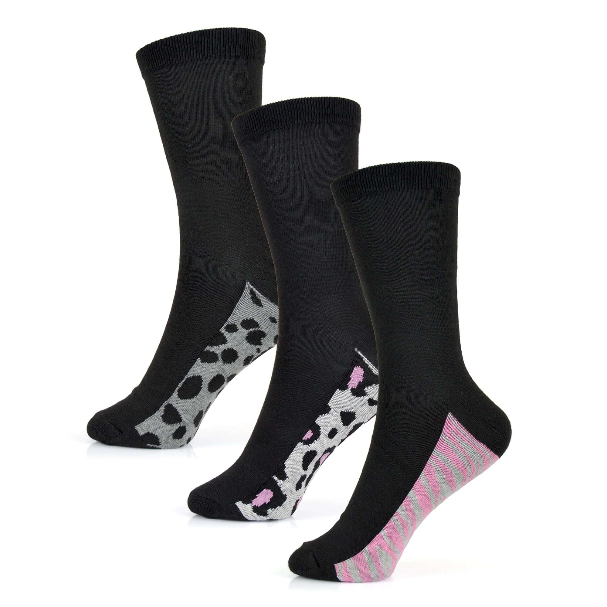 Women's Cotton Rich Socks 6 Pairs UK Size 4-7 Breathable Durable
