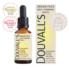 Argan Self Tanning Face Drops 30ml – Mix Into Moisturiser, Two Shades
