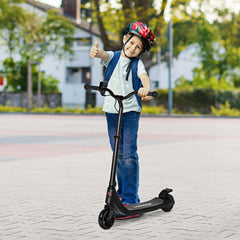 HOMCOM 120W Kids' Electric Scooter – Adjustable Height & Battery Display