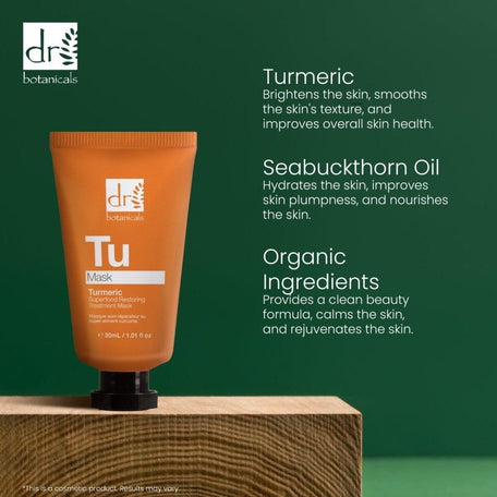 Turmeric Superfood Restoring Treatment Mask 30ml - Extract Formula