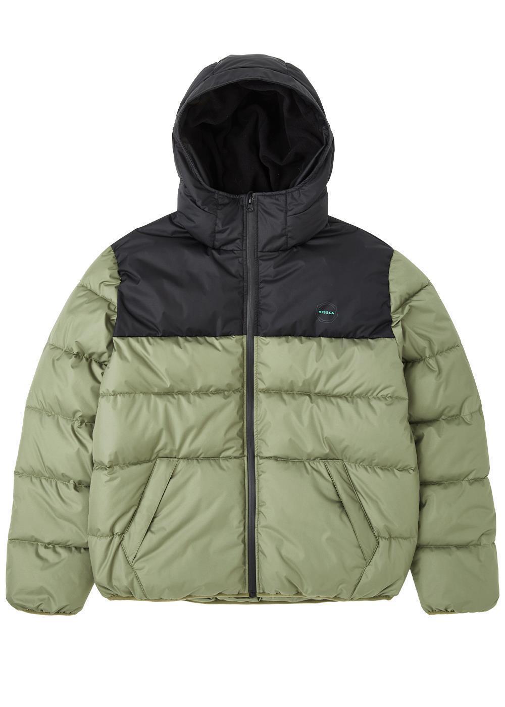 Vissla Men's North Seas II Eco Hooded Puffer Jacket, Ripstop