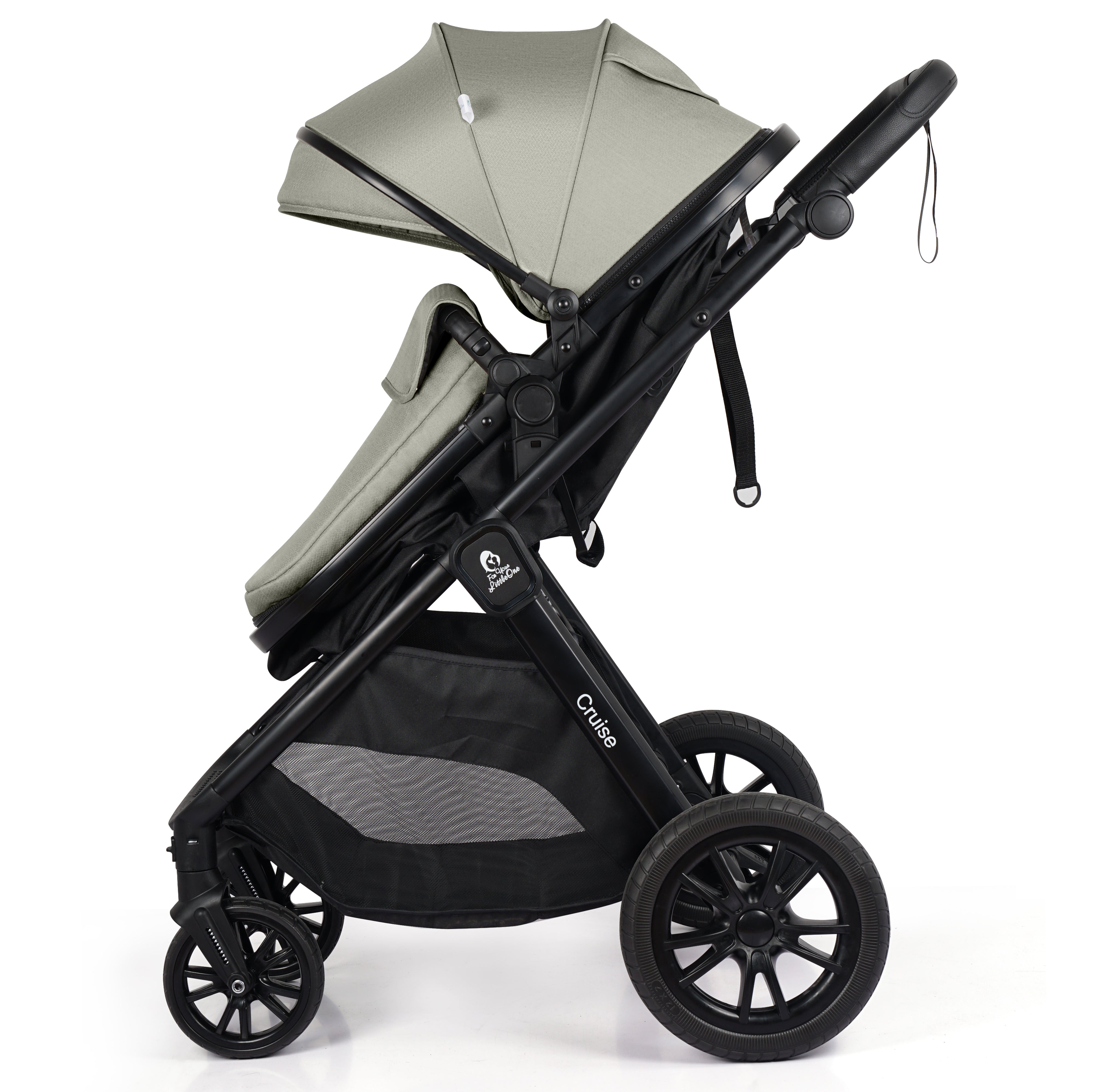 Cruise 3-in-1 Travel System with Car Seat – Pebble Sage, Birth to 4 Years