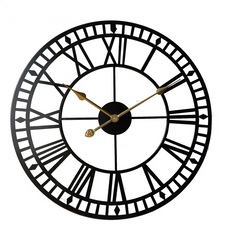 Modern 3D Metal Wall Clock – Silent Nordic Roman Numeral Clock for Home & Office
