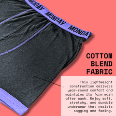 7 Pack Days Of The Week Men's Boxer Shorts Comfort Fit Premium Cotton Blend