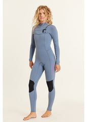 Sisstrevolution Women's 7 Seas 5/4mm Chest Zip Wetsuit, Full Suit