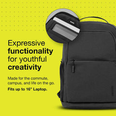 InCase Unisex Facet Laptop Backpack, Padded Sleeve Up to 16 Inch