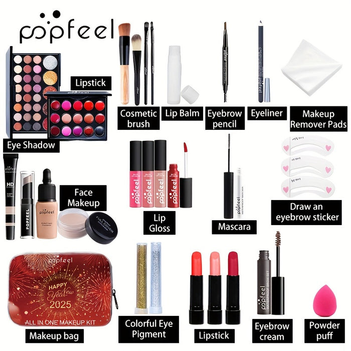 POPFEEL New Year Makeup Gift Set, Berry Tone Beauty Collection, image 2