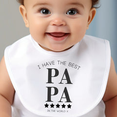 Personalised Best Papa Baby Grow, Vest or Bib – Gift for New Dads