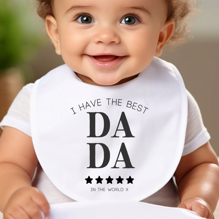 Personalised Best Dada Baby Grow, Vest or Bib, New Dad Gift, image 2
