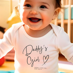 Personalised Daddy's Girl Baby Grow, Vest or Bib