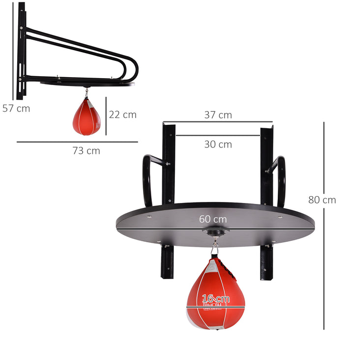 Wall-Mounted Adjustable Speedball Platform, Boxing Training Set, image 2