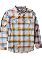 Vissla Men's Central Coast Long Sleeve Flannel Shirt, 100% Cotton