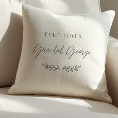 Personalised Great Grandad, Papa or Pop Cushion – 40cm