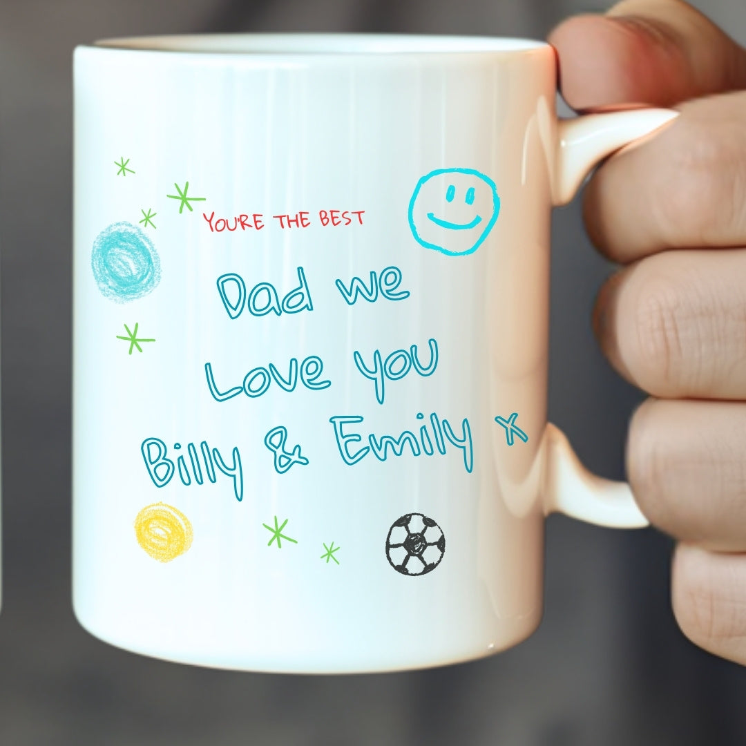 Personalised Dad's Watching Football Mug