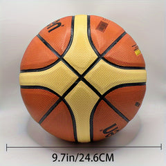 FIBA Approved Professional Size 7 Basketball – Durable PU for Training & Competition
