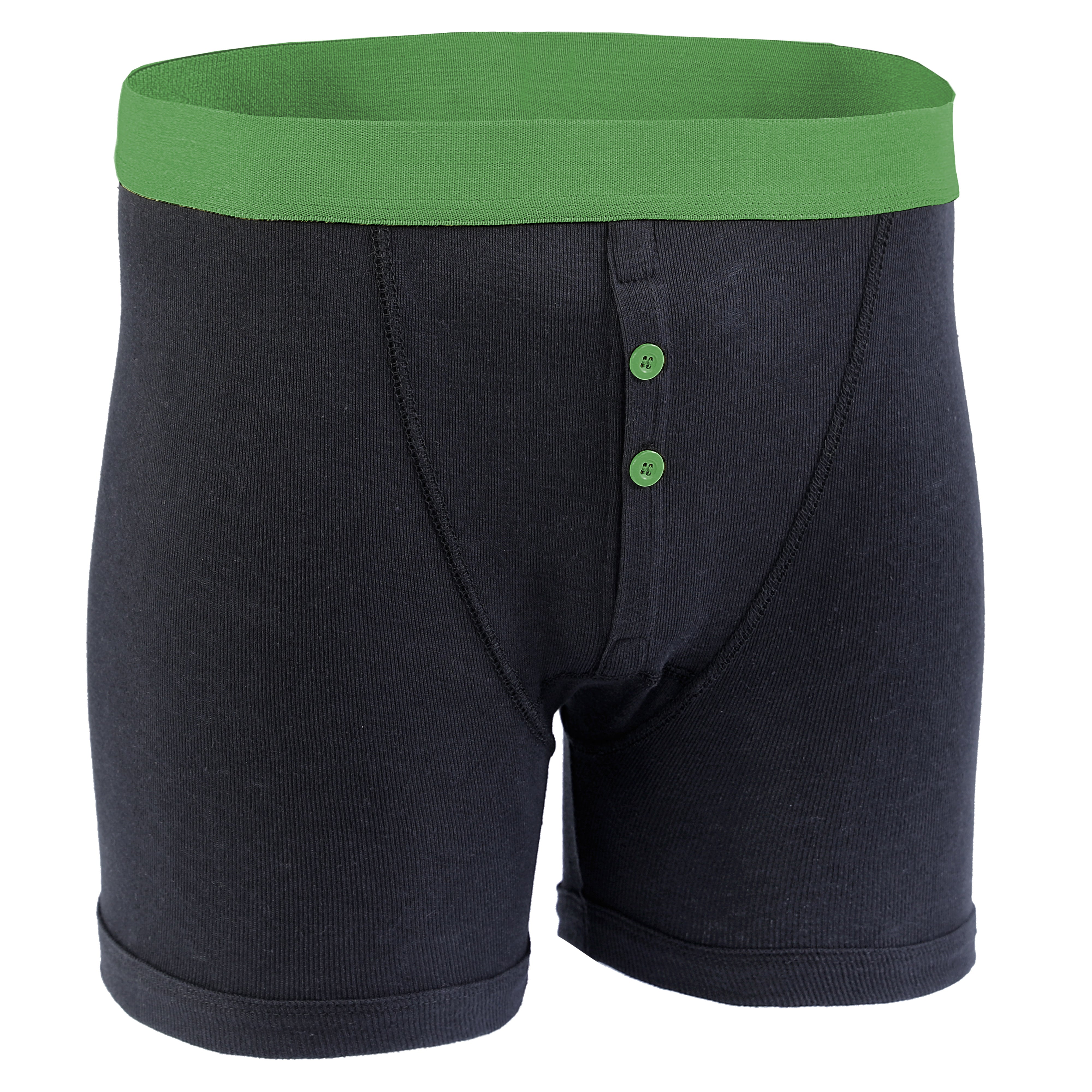 Men's Black Boxer Shorts 12 Pack – Cotton Blend, Button Fly