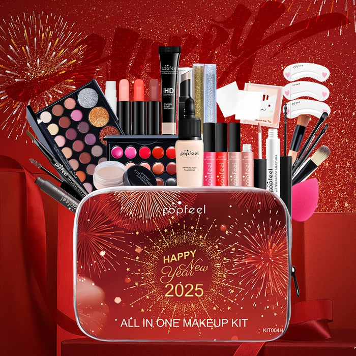 POPFEEL New Year Makeup Gift Set, Berry Tone Beauty Collection