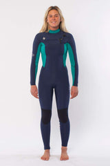 Sisstrevolution Women's 7 Seas 4/3mm Chest Zip Wetsuit, Full Suit