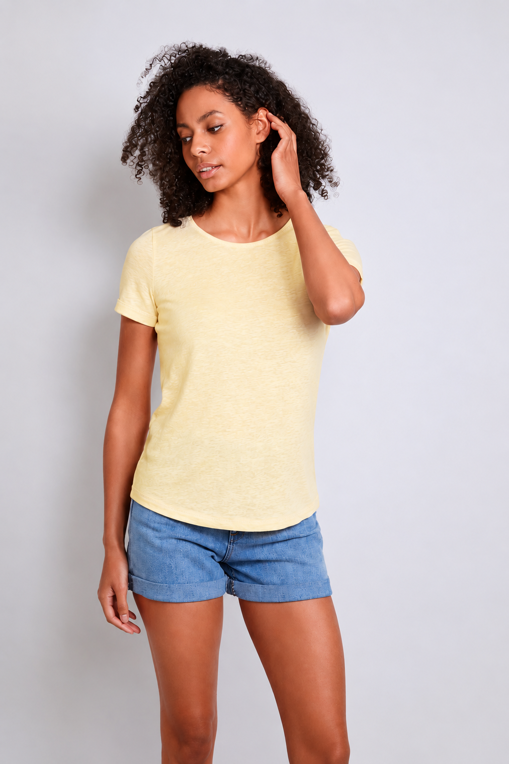 Women's Linen T-Shirt – 100% Linen, Six Colours, Made in Portugal