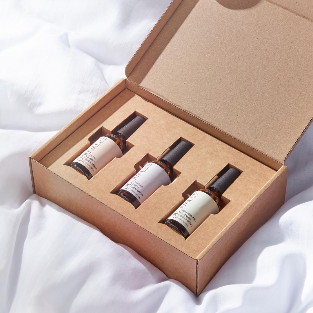 Scents to Uplift Set – Shower Spray, Room Spray & Toilet Spray, 50ml Each