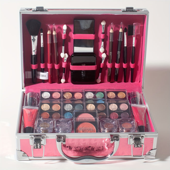Multifunctional Makeup Set, Portable Beauty Box with Full Makeup Collection