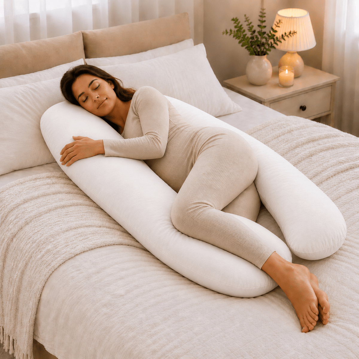 9ft Maternity Pillow – No Case, Full Body Pregnancy Pillow