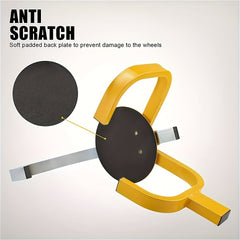 Heavy-Duty Steel Wheel Clamp Lock – 33.02cm-38.1cm Anti-Theft Protection for Cars, Vans & Trailers