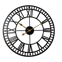 Modern 3D Metal Wall Clock – Silent Nordic Roman Numeral Clock for Home & Office