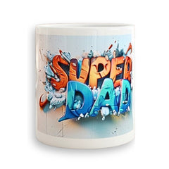 Personalised Super Dad Mug – Father's Day Gift