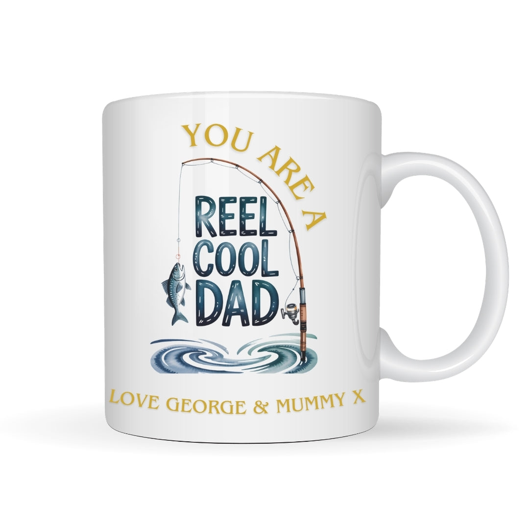 Personalised Reel Cool Dad Mug – Fishing Gift