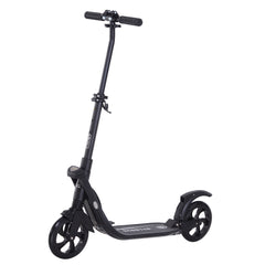 HOMCOM Folding Kick Scooter – Adjustable Height, Dual Suspension & Rear Brake