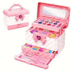 Washable Girls’ Makeup Kit – Non-Toxic Cosmetic Vanity Set