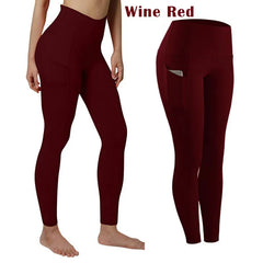 High-Waisted Seamless Gym Leggings – Tummy Control & Booty-Lifting Yoga Tights with Pockets