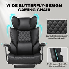 GTPlayer Pro Ergonomic Gaming Chair – High-Back Recliner with Footrest & Lumbar Support