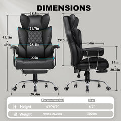 GTPlayer Pro Ergonomic Gaming Chair – High-Back Recliner with Footrest & Lumbar Support