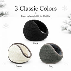 Behind-the-Head Knitted Earmuffs