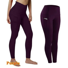 High-Waisted Seamless Gym Leggings – Tummy Control & Booty-Lifting Yoga Tights with Pockets