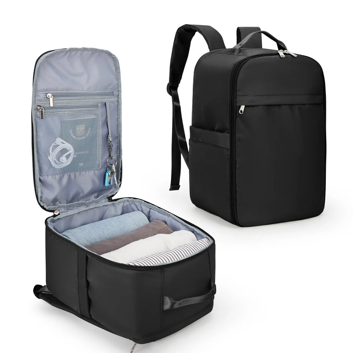 Airline-Approved Cabin Backpack, Ryanair & EasyJet Hand Luggage, Black