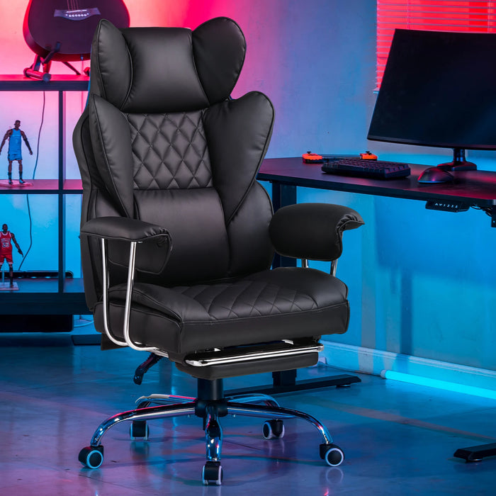 GTPlayer Pro Ergonomic Gaming Chair, High-Back Recliner with Footrest & Lumbar Support