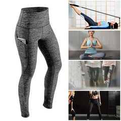 High-Waisted Seamless Gym Leggings – Tummy Control & Booty-Lifting Yoga Tights with Pockets
