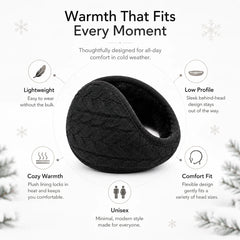Behind-the-Head Knitted Earmuffs