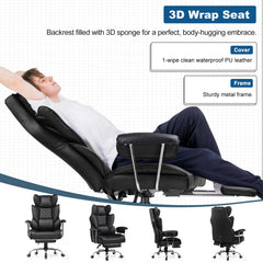 GTPlayer Pro Ergonomic Gaming Chair – High-Back Recliner with Footrest & Lumbar Support