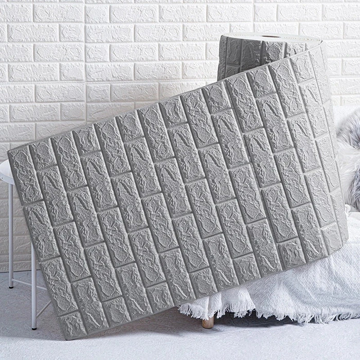 3D Brick Effect Foam Wallpaper, Self-Adhesive Wall Panels