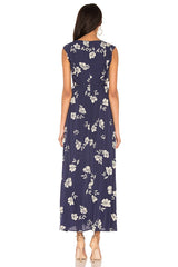 Carolina Ruffle Shoulder Maxi Dress with Tie Waist