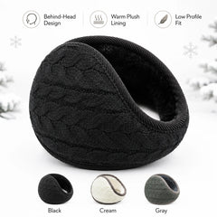 Behind-the-Head Knitted Earmuffs